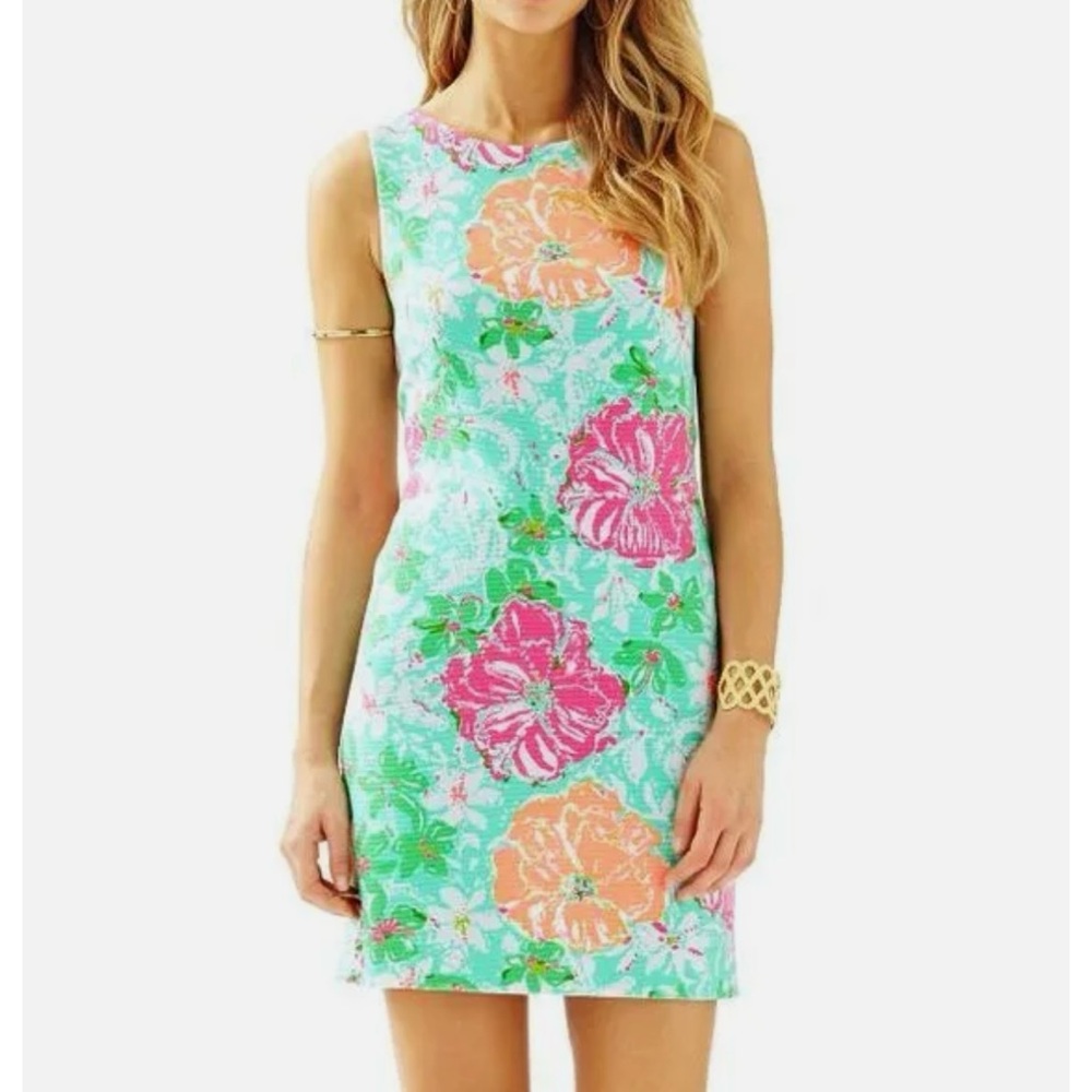 Lilly Pulitzer Eden Shift Dress in Poolside Blue SZ M